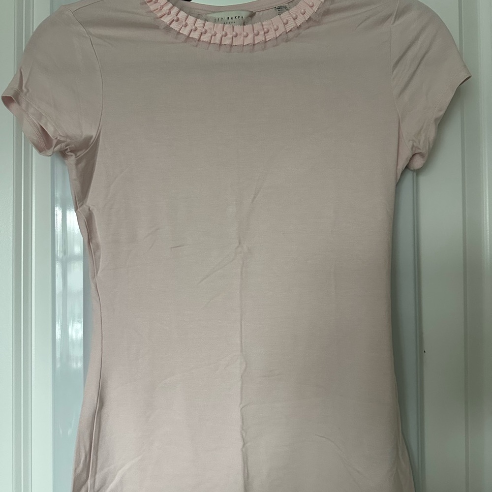 Ted Baker Light Pink Short Sleeve Top